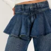 Peplum denim