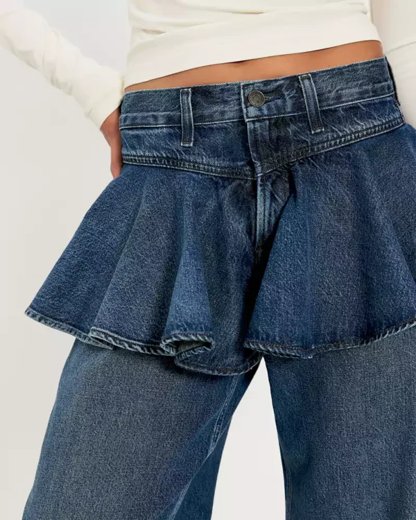 Peplum denim