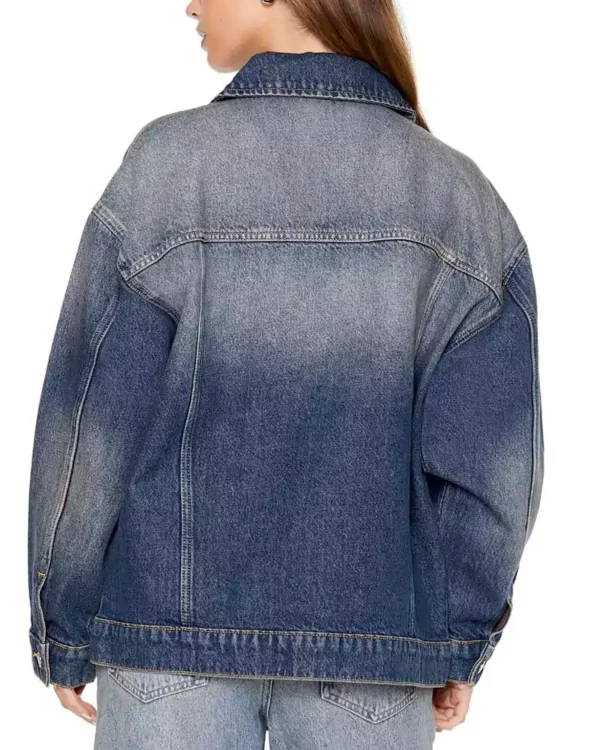 Stone wash denim jacket