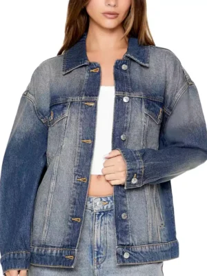 Stone wash denim jacket