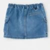 Womens blue denim skirt