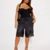 Womens lace denim shorts