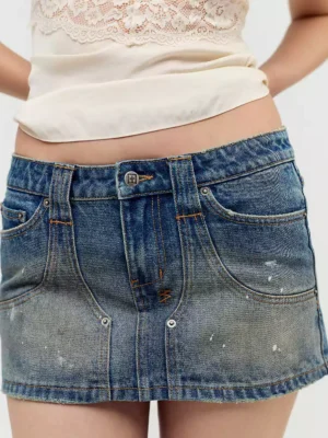 Best mini denim skirt