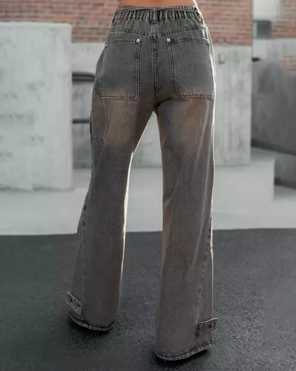 Brown denim jeans womens