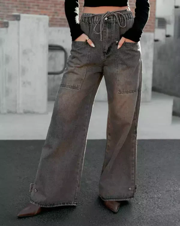 Brown denim jeans womens