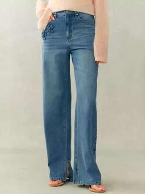 Cotton denim jeans