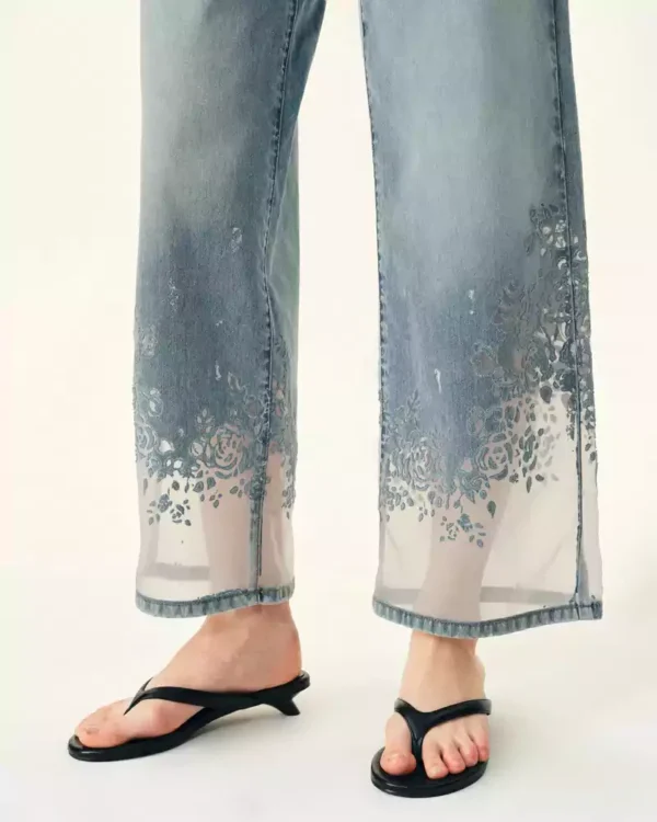 Denim cropped jeans Denim cropped jeans