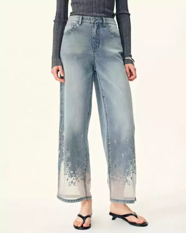 Denim cropped jeans Denim cropped jeans