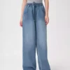 Denim faded jeans