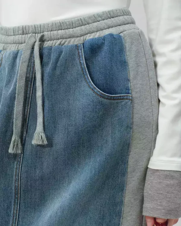 Denim midi skirt Denim midi skirt
