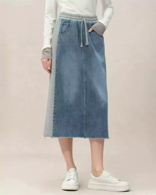 Denim midi skirt Denim midi skirt