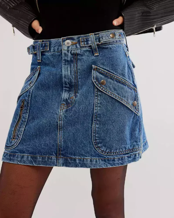 Denim mini skirt women Denim mini skirt women