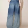 Denim rhinestone jeans