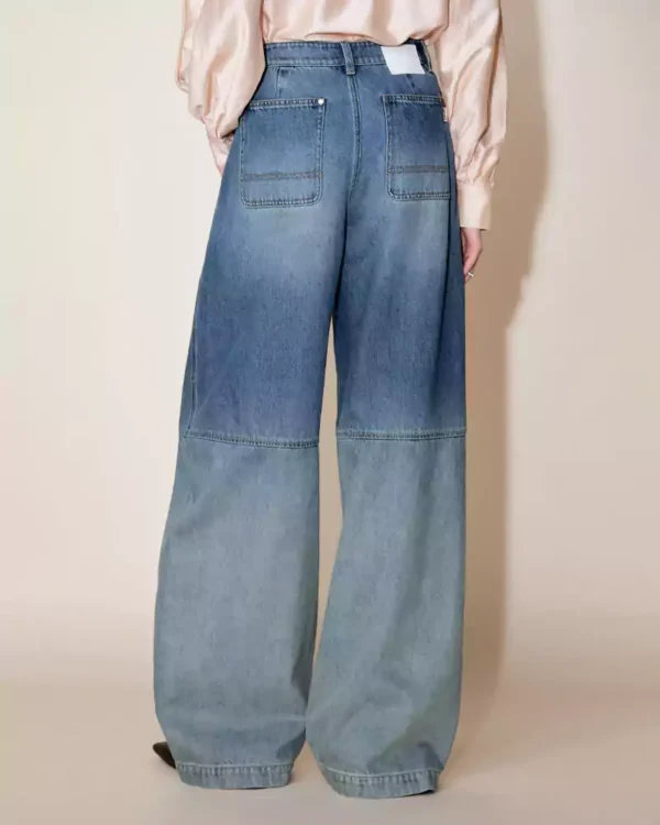 Denim rhinestone jeans