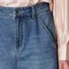 Denim rhinestone jeans