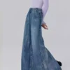 Denim skirt high waisted