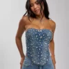 Denim tears rhinestone zip up Denim tears rhinestone zip up