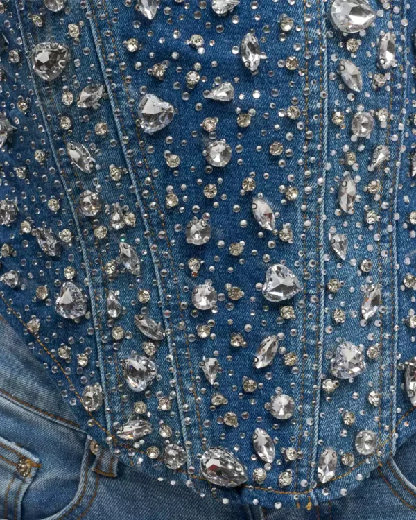 Denim tears rhinestone zip up Denim tears rhinestone zip up