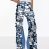 Denim with sequins Denim with sequins
