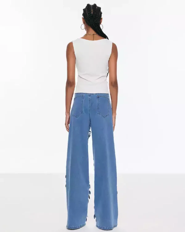Denim with sequins Denim with sequins