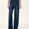 Wide leg denim pants women Wide leg denim pants women