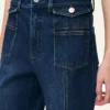 Wide leg denim pants women Wide leg denim pants women
