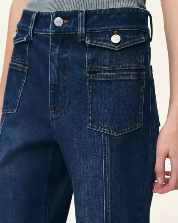 Wide leg denim pants women Wide leg denim pants women