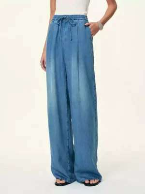 Wide leg jeans denim