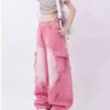 Womens denim cargo jeans Womens denim cargo jeans