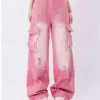 Womens denim cargo jeans Womens denim cargo jeans