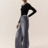 womens denim baggy jeans