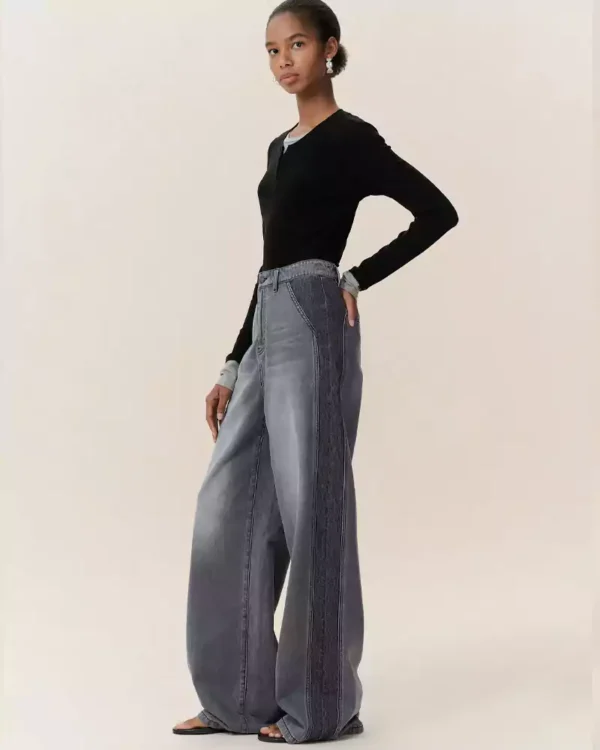 womens denim baggy jeans