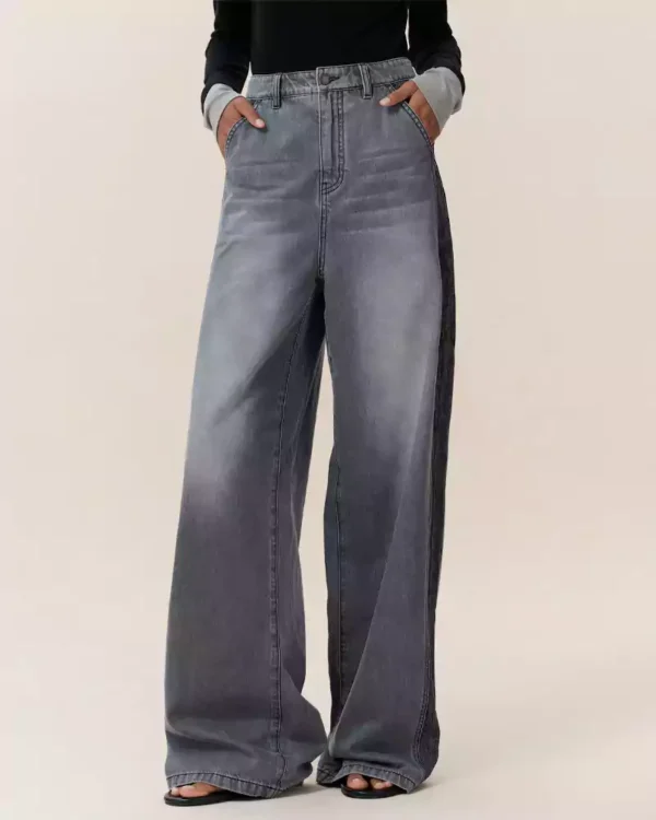 womens denim baggy jeans