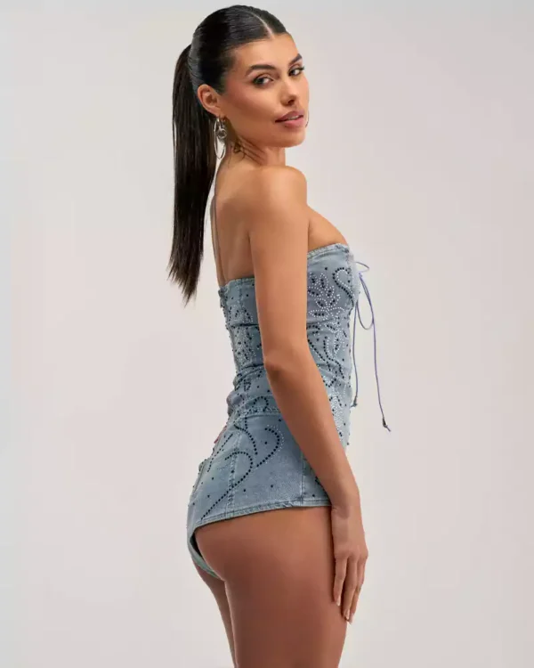 Denim bodysuit women Denim bodysuit women