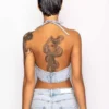 Denim womens crop top Denim womens crop top