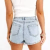Womens high waist shorts denim