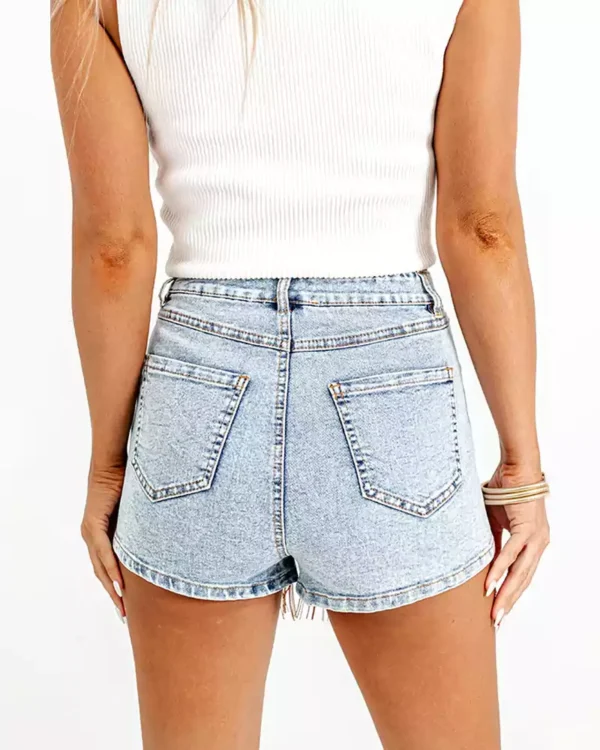 Womens high waist shorts denim