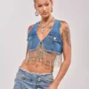 v neck denim vest v neck denim vest