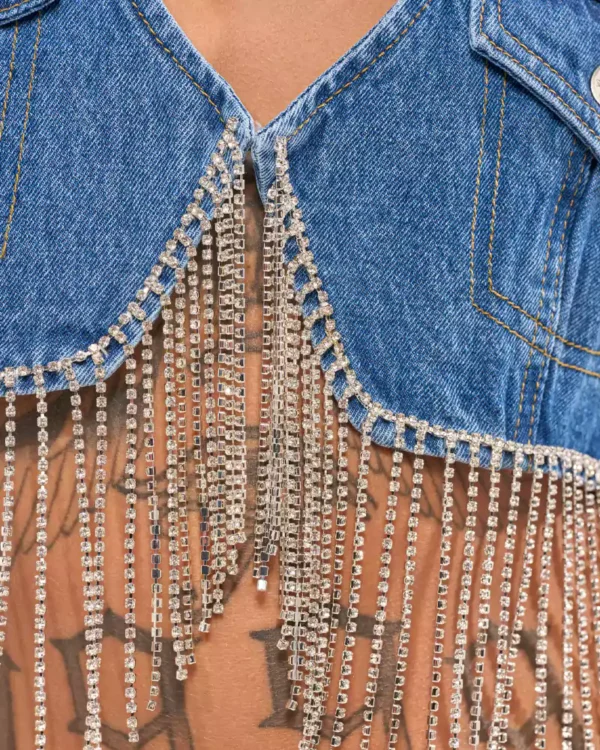 v neck denim vest v neck denim vest