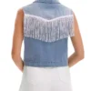 Denim fringe jacket Denim fringe jacket