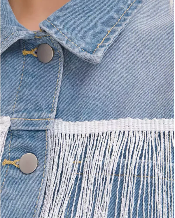 Denim fringe jacket Denim fringe jacket