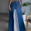Denim skirt for plus size women