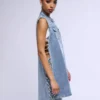 Denim vest shirt womens