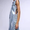 Denim vest shirt womens