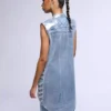 Denim vest shirt womens