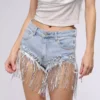 Mid rise denim mini shorts Mid rise denim mini shorts
