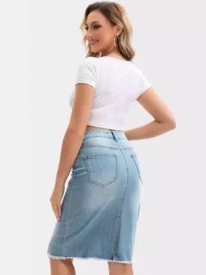 Pencil skirt denim