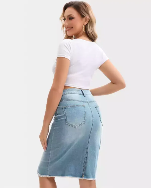 Pencil skirt denim