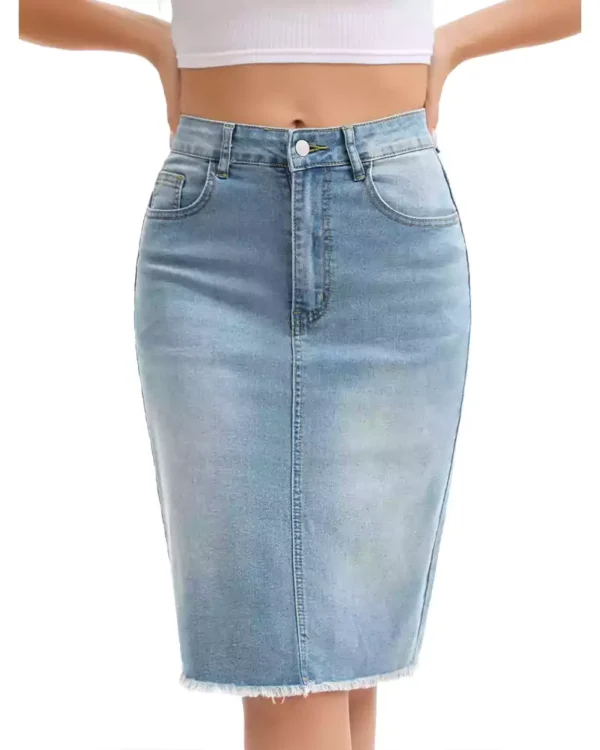 Pencil skirt denim