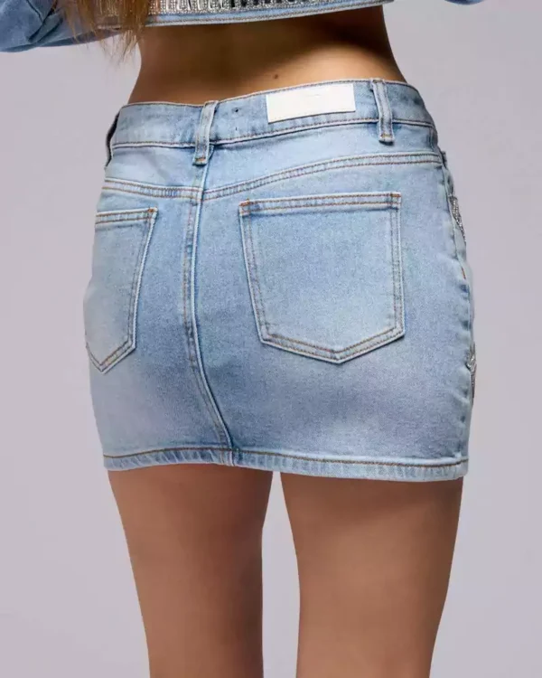 Women denim mini skirt Women denim mini skirt